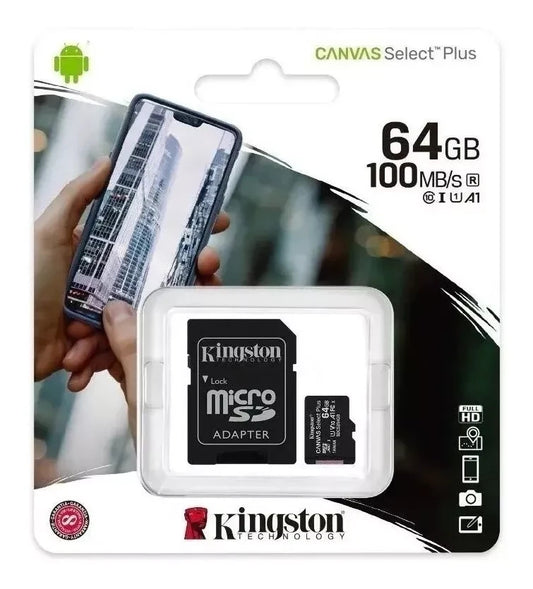 Memoria Micro Sd Kingston 64gb Clase 10