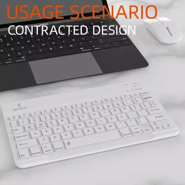 Combo Jertech Teclado + Mouse + Soporte de Celular CT3-01